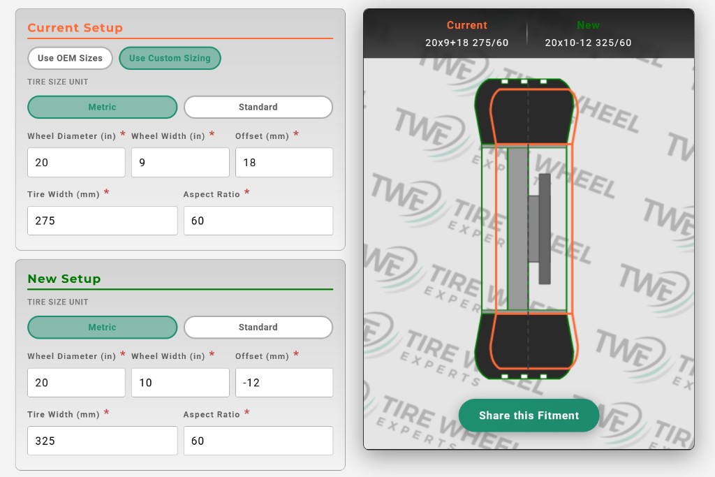 Wheel and Tire Fitment Visualizer preview